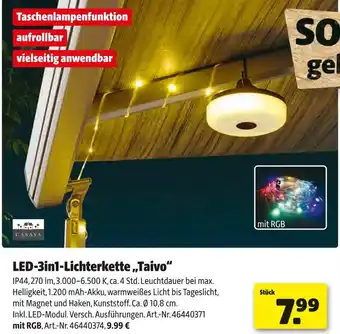Hagebau Casaya led-3in1-lichterkette „taivo“ Angebot