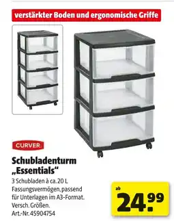 Hagebau Curver schubladenturm „essentials“ Angebot
