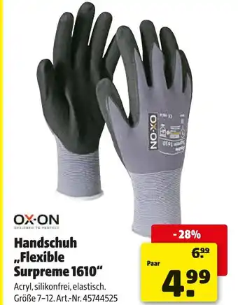 Hagebau Ox-on handschuh „flexible surpreme 1610“ Angebot