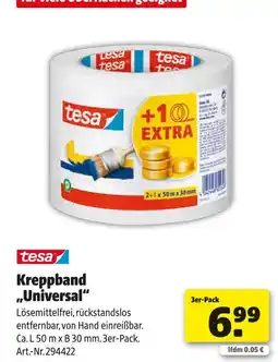 Hagebau Tesa kreppband „universal“ Angebot