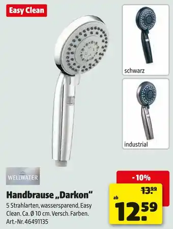Hagebau Wellwater handbrause „darkon“ Angebot