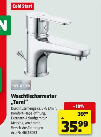 Hagebau Wellwater waschtischarmatur „terni“ Angebot
