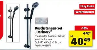 Hagebau Wellwater duschstangen-set „darkon 5“ Angebot