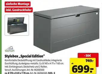 Hagebau Biohort stylebox „special edition“ Angebot