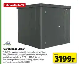 Hagebau Biohort gerätehaus „neo“ Angebot