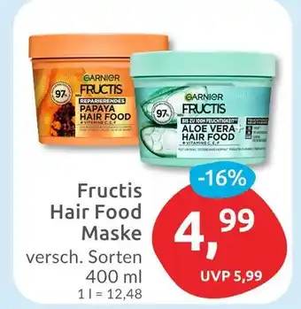 Budni Garnier fructis hair food maske Angebot