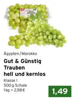 CAP Markt Gut & Günstig Trauben Angebot