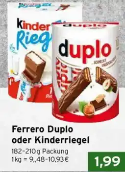 CAP Markt Ferrero Duplo oder Kinderriegel Angebot
