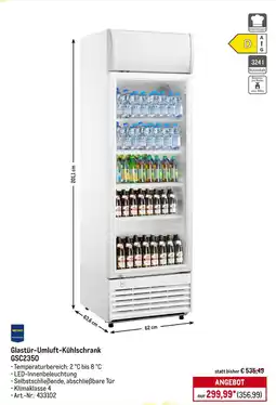 METRO METRO PROFESSIONAL Glastür-Umluft-Kühlschrank GSC2350 Angebot