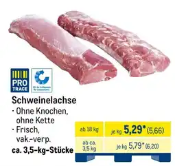 METRO Schweinelachse Angebot