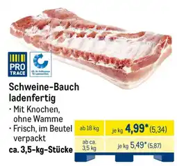 METRO Schweine-Bauch ladenfertig Angebot