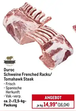 METRO Duroc Schweine Frenched Racks/ Tomahawk Steak Angebot