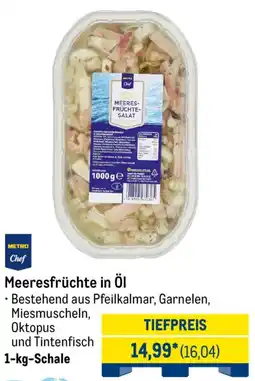 METRO METRO Chef Meeresfrüchte in Öl Angebot
