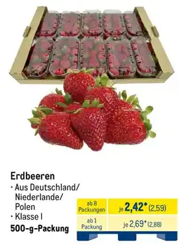 METRO Erdbeeren Angebot