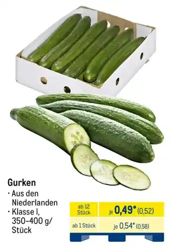 METRO Gurken Angebot