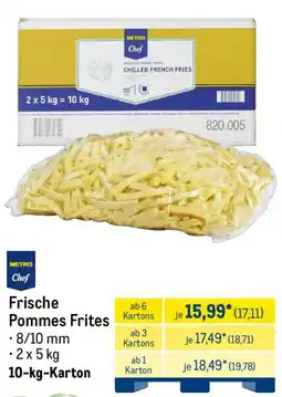 METRO METRO Chef Frische Pommes Frites Angebot