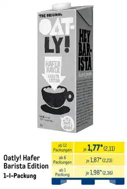 METRO Oatly! Hafer Barista Edition Angebot