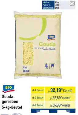 METRO aro Gouda gerieben Angebot