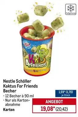 METRO Nestle Schöller Kaktus For Friends Becher Angebot