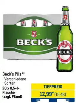 METRO Beck's Pils Angebot