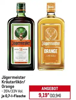 METRO Jägermeister Kräuterlikör/ Orange Angebot