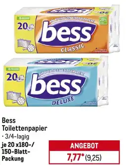 METRO Bess Toilettenpapier Angebot