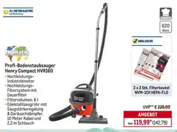 METRO Numatic Profi-Bodenstaubsauger Henry Compact HVR160 Angebot