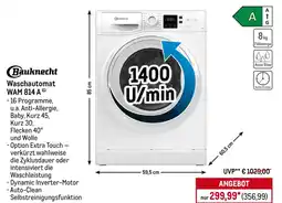 METRO Bauknecht Waschautomat WAM 814 A 6) Angebot