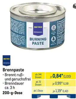 METRO METRO PROFESSIONAL Brennpaste Angebot