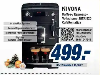 Expert Bening Nivona Kaffee- Espresso-vollautomat Nicr 520 Caferomatica Angebot