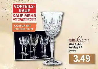 Famila Nord West Bohemia Cristal Weinkelch Ashley Angebot