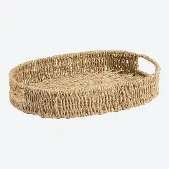 NKD Deko-Tablett aus Seegras, ca. 35x25,5x6cm Angebot