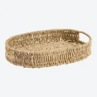 NKD Deko-Tablett aus Seegras, ca. 35x25,5x6cm Angebot