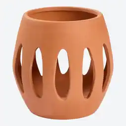 NKD Windlicht aus Terracotta, ca. 12,5x12,5x12cm Angebot