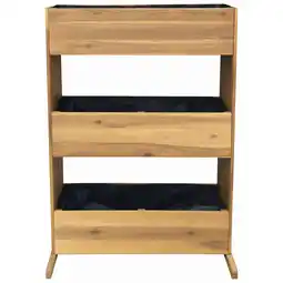 toom Baumarkt Hochbeet 'Lisa' akazienfarben 115 x 70 x 40,5 cm Angebot