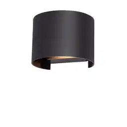 toom Baumarkt toom LED-Außenwandleuchte 'Pula' schwarz halbrund 11,5 x 13,5 x 10 cm Angebot