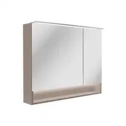 toom Baumarkt Fackelmann LED-Spiegelschrank 'B.Paris' grau 90 x 71,8 x 15,6 cm Angebot