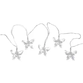 toom Baumarkt toom LED-Solar-Lichterkette 'Schmetterling' grün/pink 180 cm Angebot