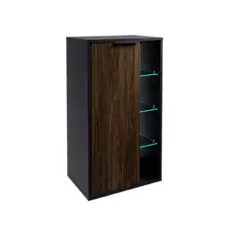 toom Baumarkt Fackelmann Midischrank 'B.Paris' schwarz matt 47 x 84,2 x 32 cm Angebot