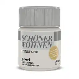 toom Baumarkt Schöner Wohnen Farbe Trendfarbe 'Pearl' perlweiß matt 50 ml Angebot