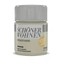 toom Baumarkt Schöner Wohnen Farbe Trendfarbe 'Moon' beigegrau matt 50 ml Angebot