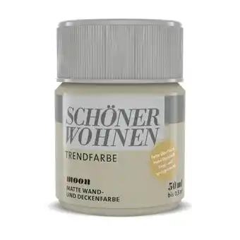 toom Baumarkt Schöner Wohnen Farbe Trendfarbe 'Moon' beigegrau matt 50 ml Angebot