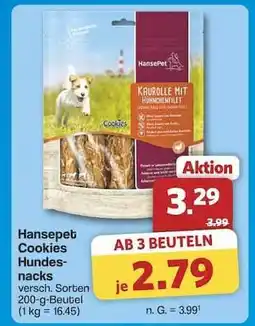Famila Nord Ost Hansepet Cookies Hundesnacks Angebot