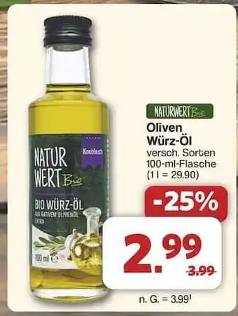 Famila Nord Ost Naturwert Bio Oliven Würz-Öl Angebot