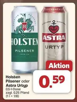 Famila Nord Ost Holsten Pilsener oder Astra Urtyp Angebot