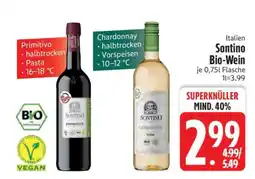 Edeka SONTINO Bio-Wein Angebot
