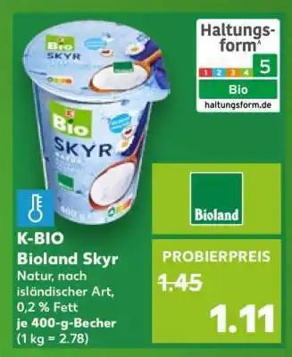 Kaufland K-BIO Bioland Skyr Angebot