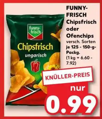 Kaufland FUNNY-FRISCH Chipsfrisch oder Ofenchips Angebot