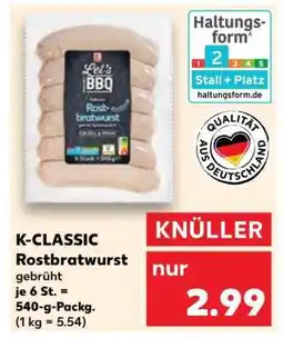 Kaufland K-CLASSIC Rostbratwurst Angebot