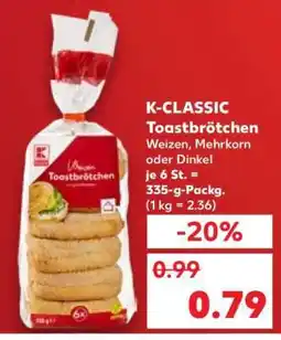 Kaufland K-CLASSIC Toastbrötchen Angebot